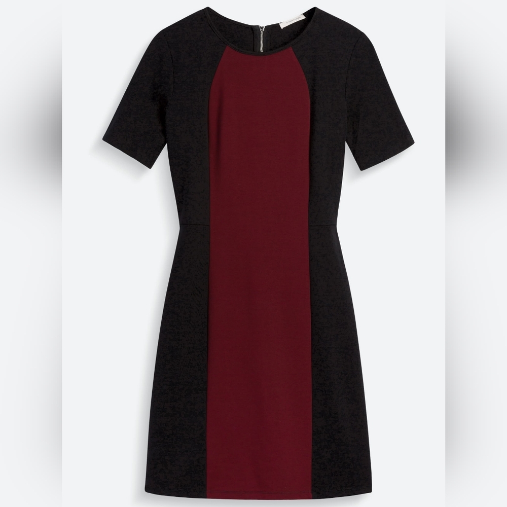 41 Hawthorn Black and Burgundy Mini Dress